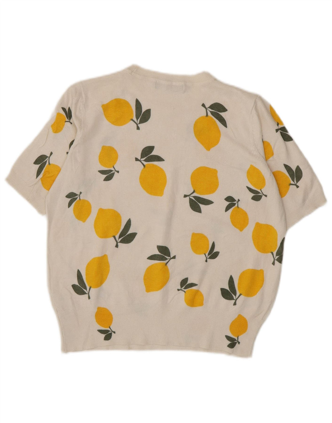 Suéter feminino Marks & Spencer com estampa abstrata e gola canoa Reino Unido 10 Smal
