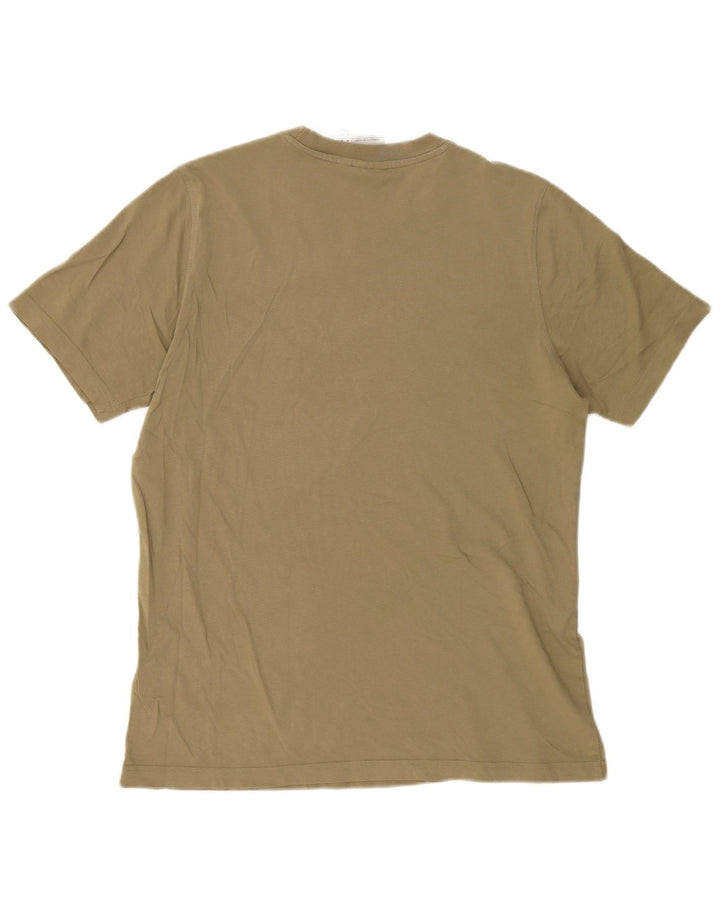 Adidas Mens Graphic T-Shirt Top Médio Algodão Cáqui