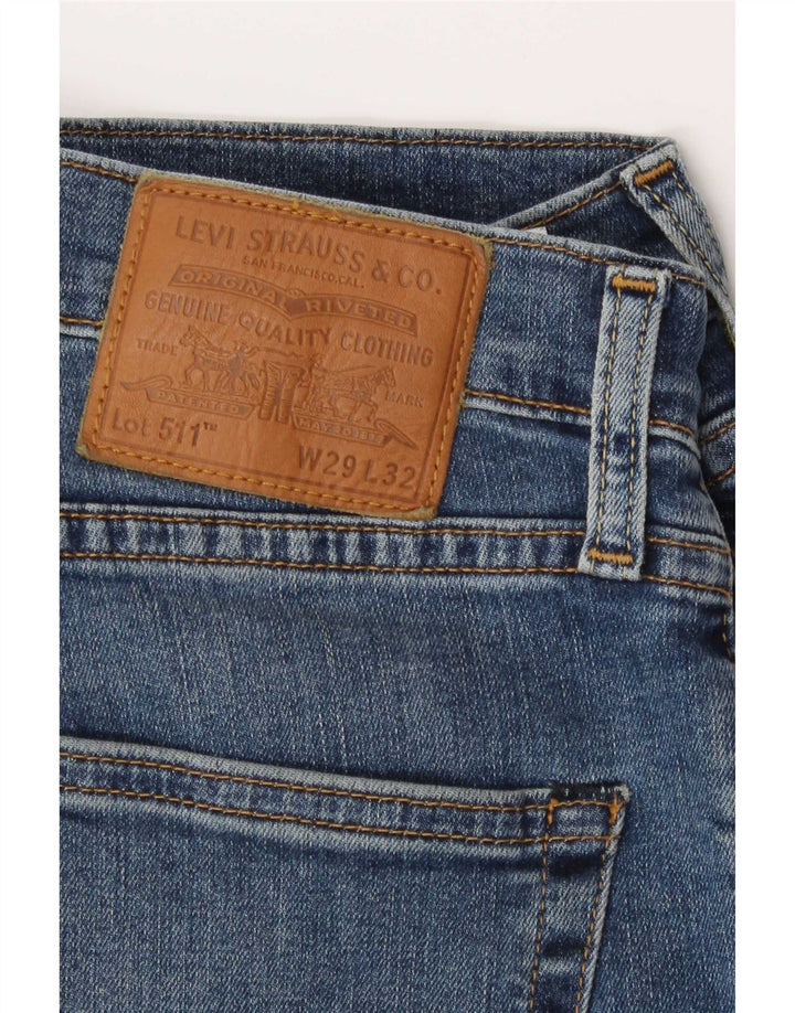 Calça Jeans Levis 511 Slim Masculina W29 L32 Azul Algodão