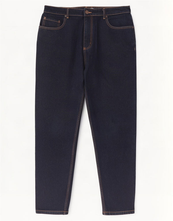 Jack Wills Mens Tapered Jeans W36 L28 Azul Marinho Algodão