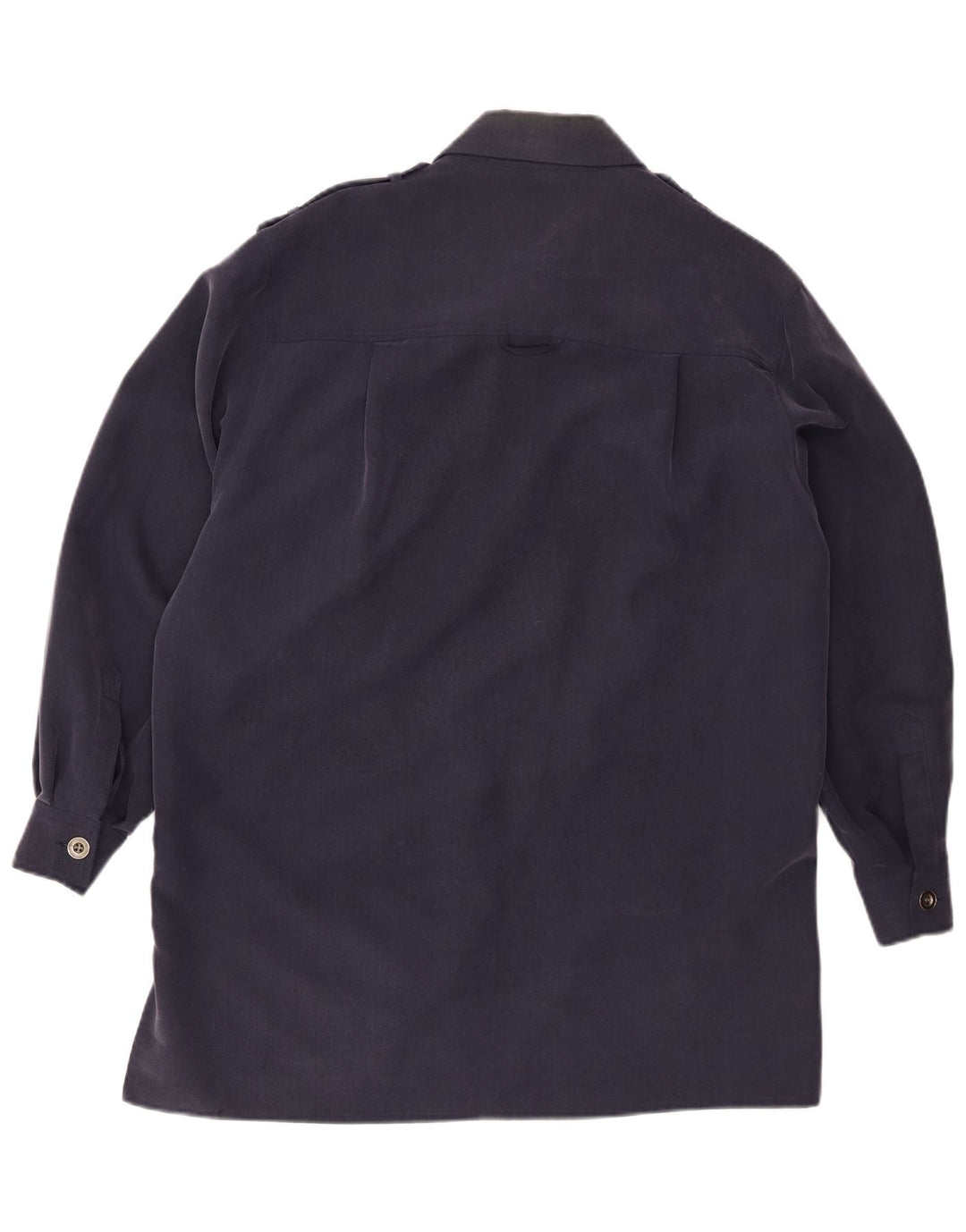 Sobretudo feminino Jaeger UK 14 médio azul marinho modal