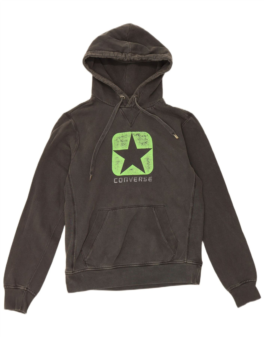 Converse masculino gráfico moletom com capuz cinza médio algodão