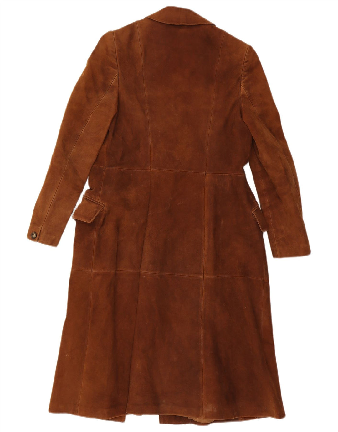 Sobretudo feminino vintage de camurça IT 44 marrom médio