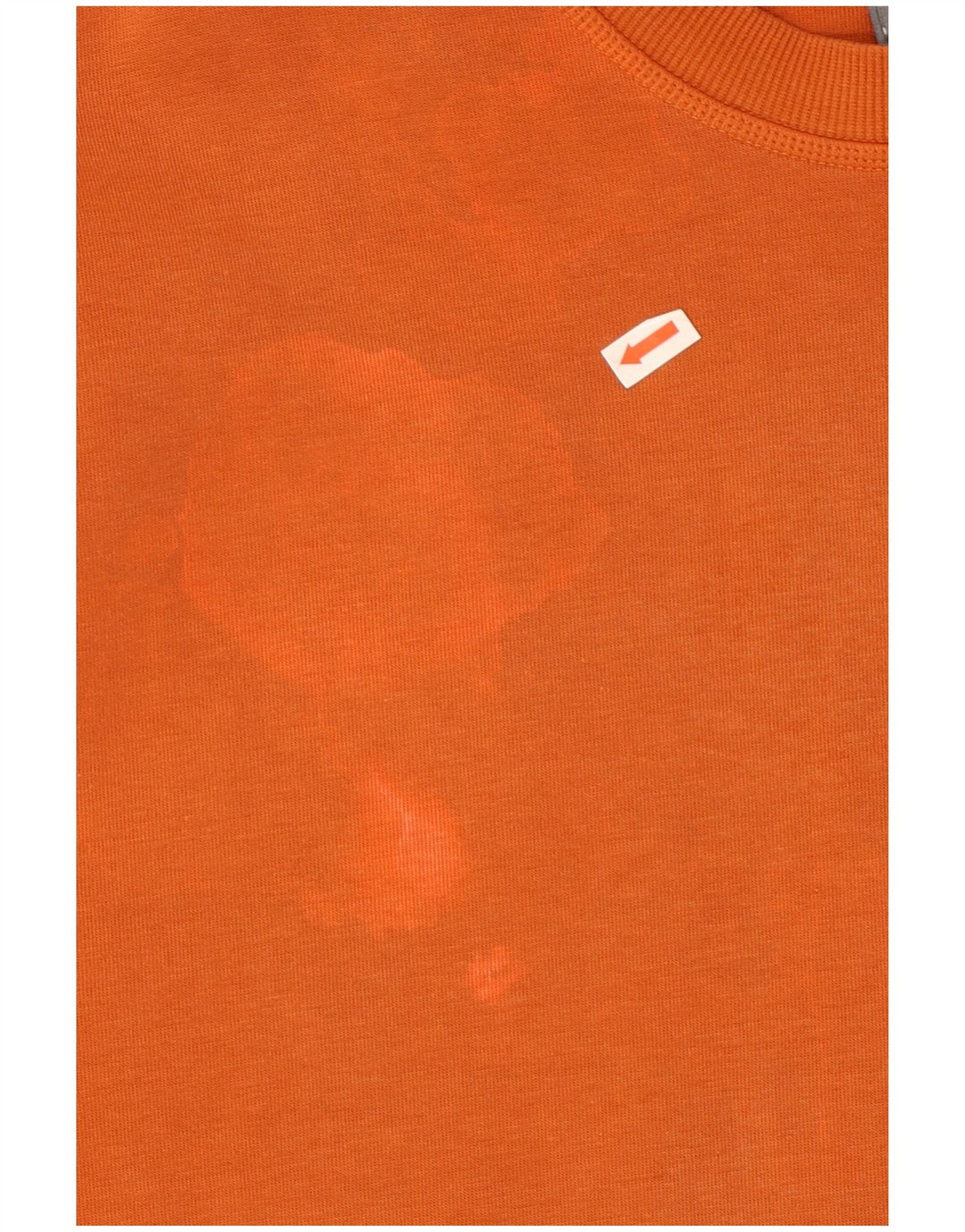 Adidas Mens Loose Fit Camiseta Top Pequeno Laranja