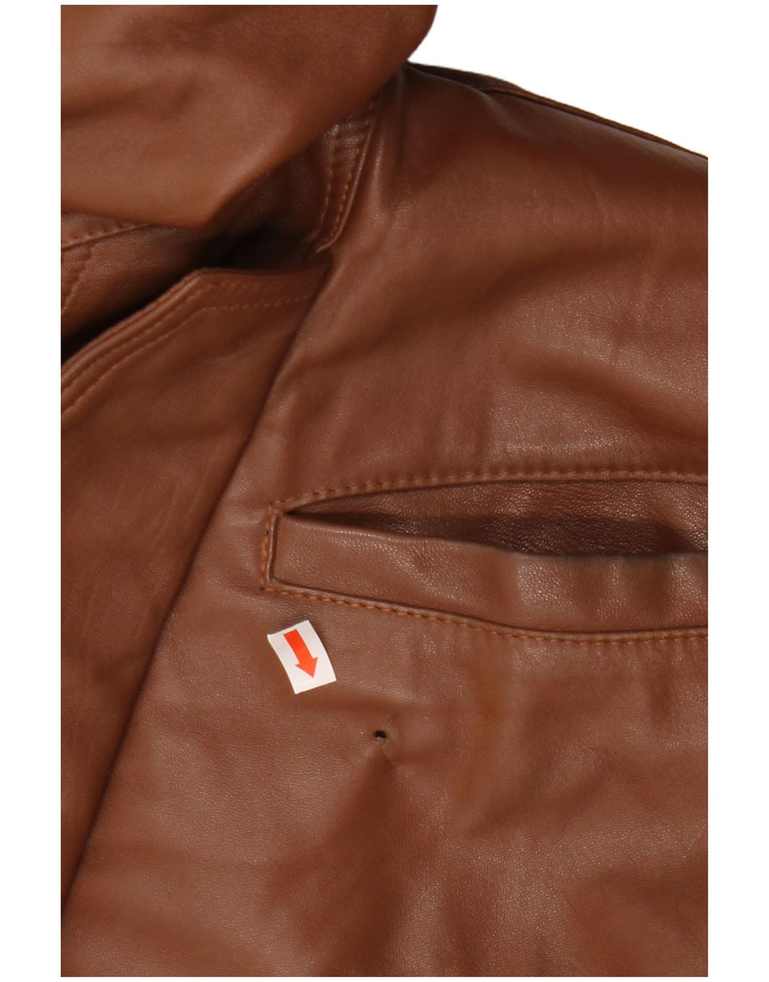 Jaqueta de couro masculina vintage UK 42 XL couro marrom