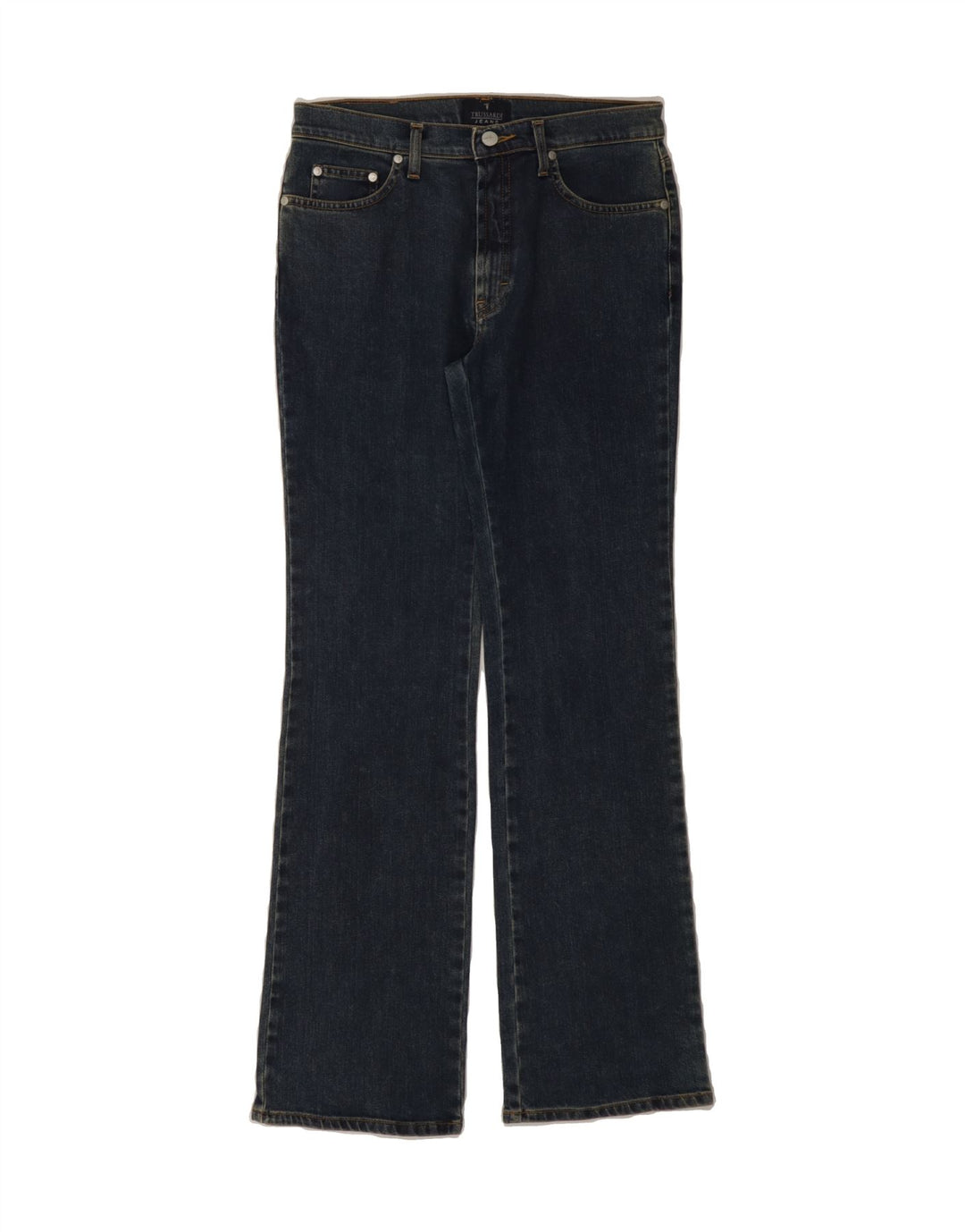 TRUSSARDI Womens Straight Jeans W28 L32 Blue Cotton Vintage Trussardi and Second-Hand Trussardi from Messina Hembry 