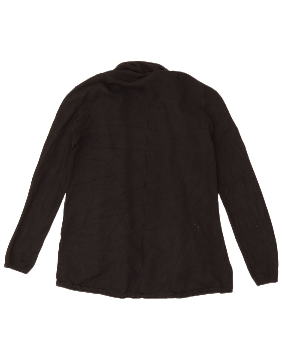 Zara Suéter Cardigan Aberto Feminino Reino Unido 14 Grande Preto