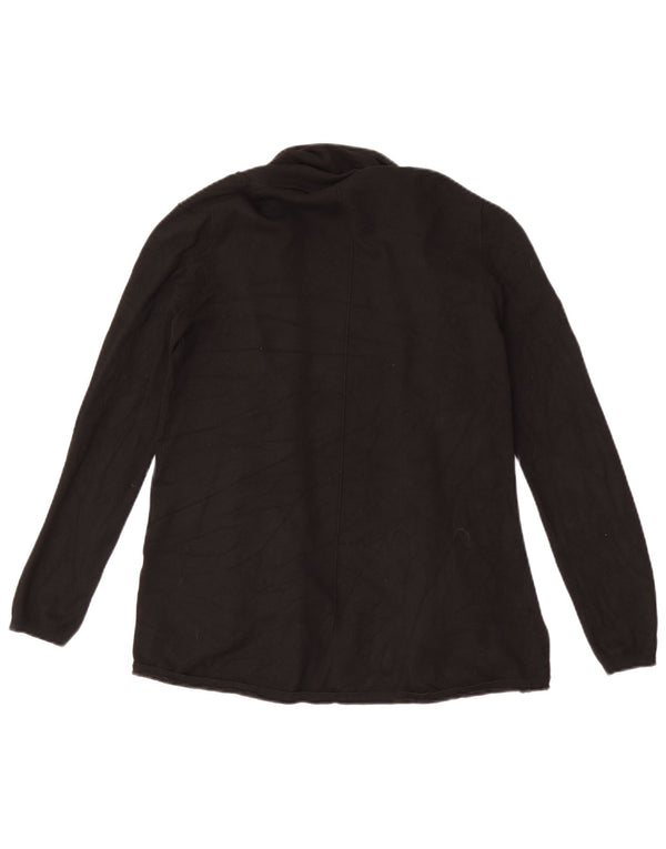 Zara Suéter Cardigan Aberto Feminino Reino Unido 14 Grande Preto