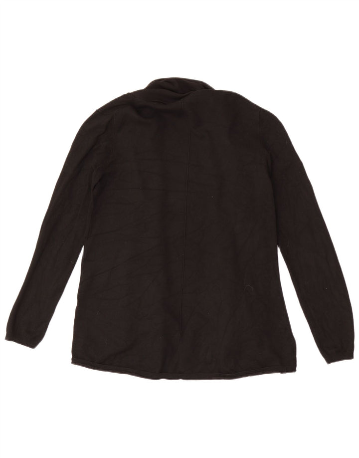 Zara Suéter Cardigan Aberto Feminino Reino Unido 14 Grande Preto