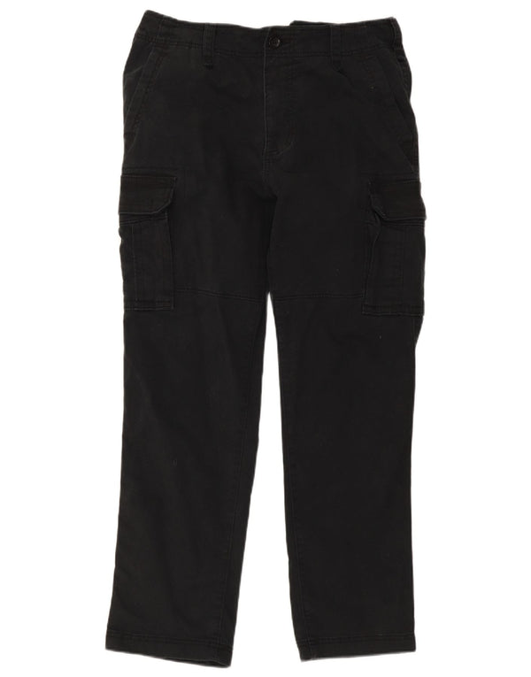 Calça cargo masculina reta Hollister W34 L32 algodão preto
