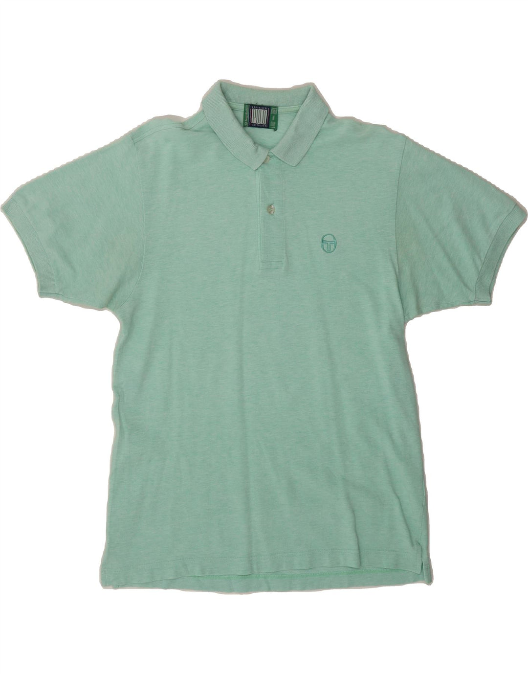 SERGIO TACCHINI Mens Polo Shirt IT 44 XS Green Cotton Vintage Sergio Tacchini and Second-Hand Sergio Tacchini from Messina Hembry 