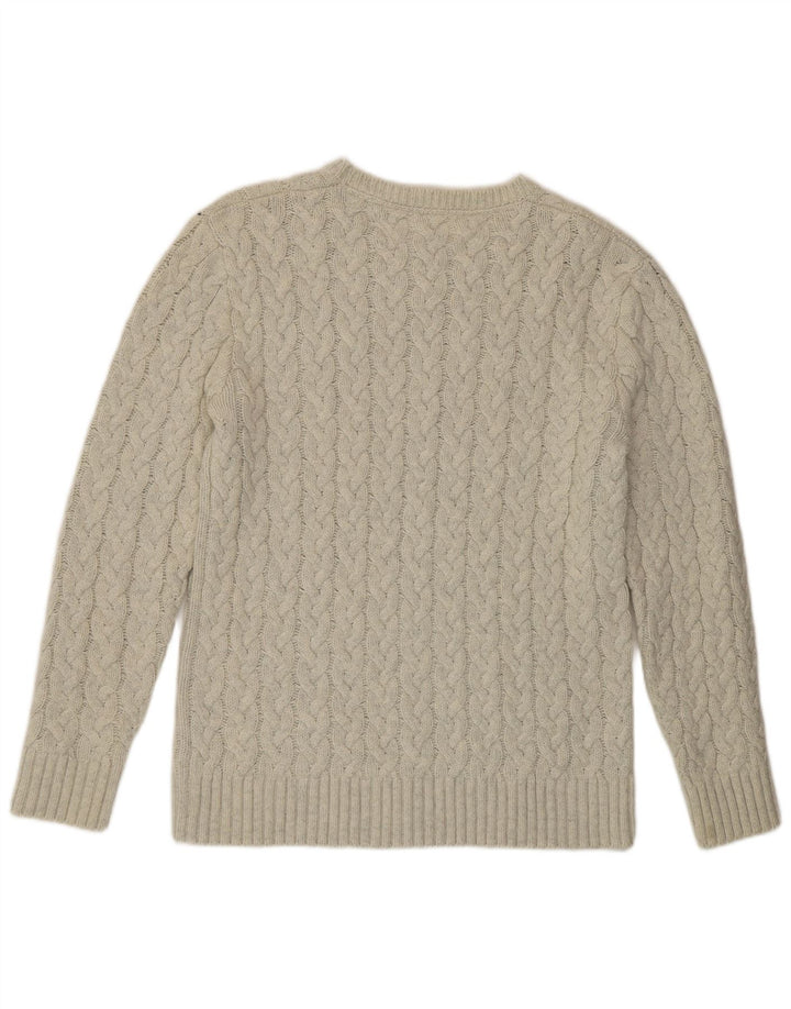 Suéter masculino Tommy Hilfiger regular fit com gola redonda médio branco