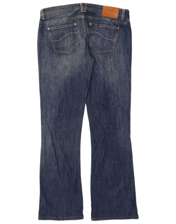 Lee Womens Bliss Bootcut Jeans W31 L35 Azul Algodão
