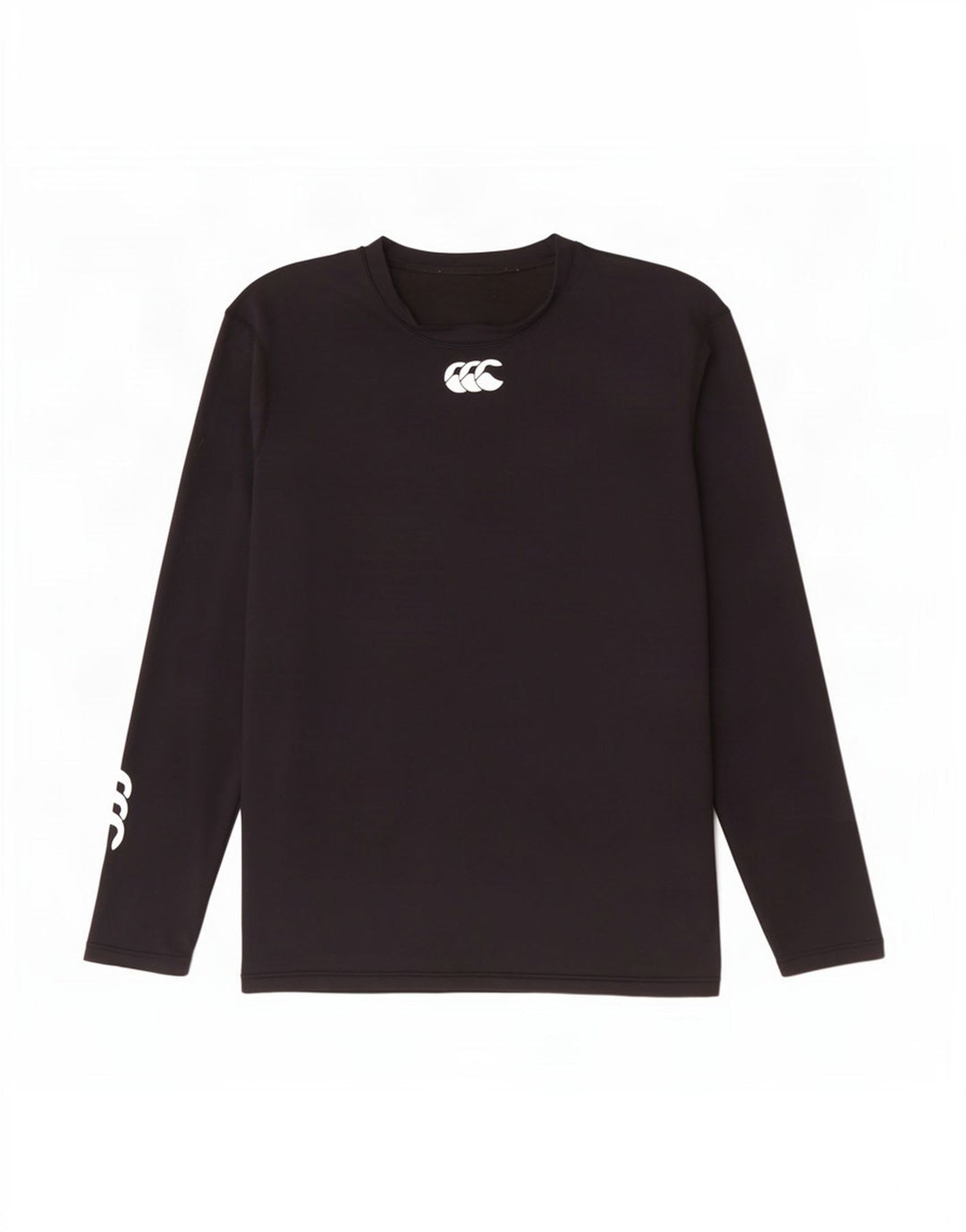 Top gráfico masculino Canterbury manga comprida pequeno nylon preto