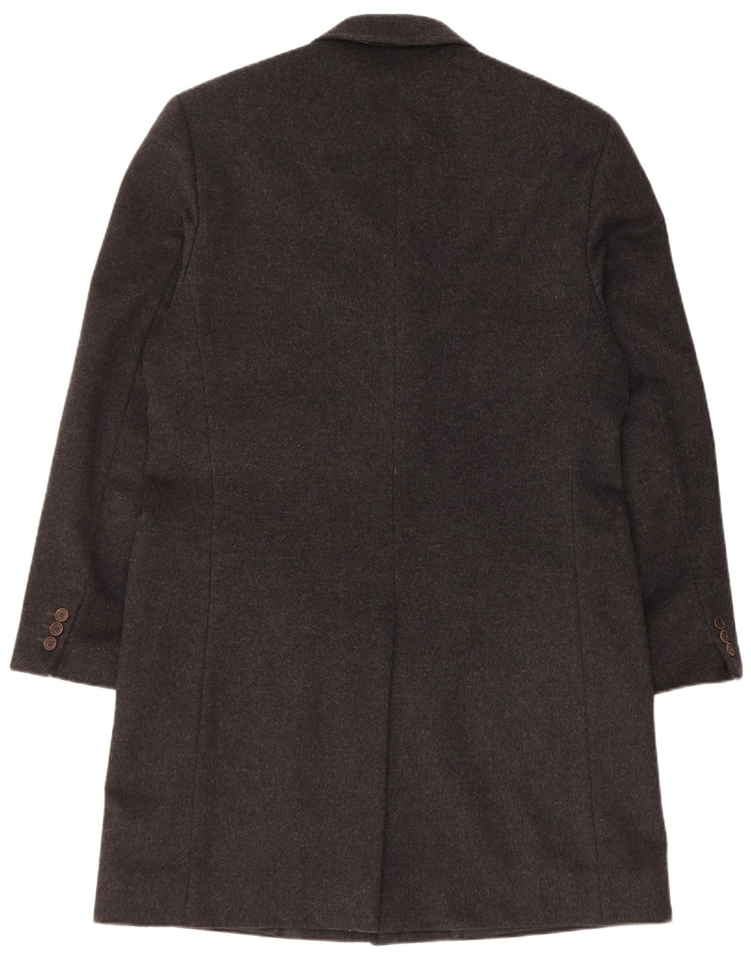 Sobretudo masculino vintage IT 50 grande lã preta