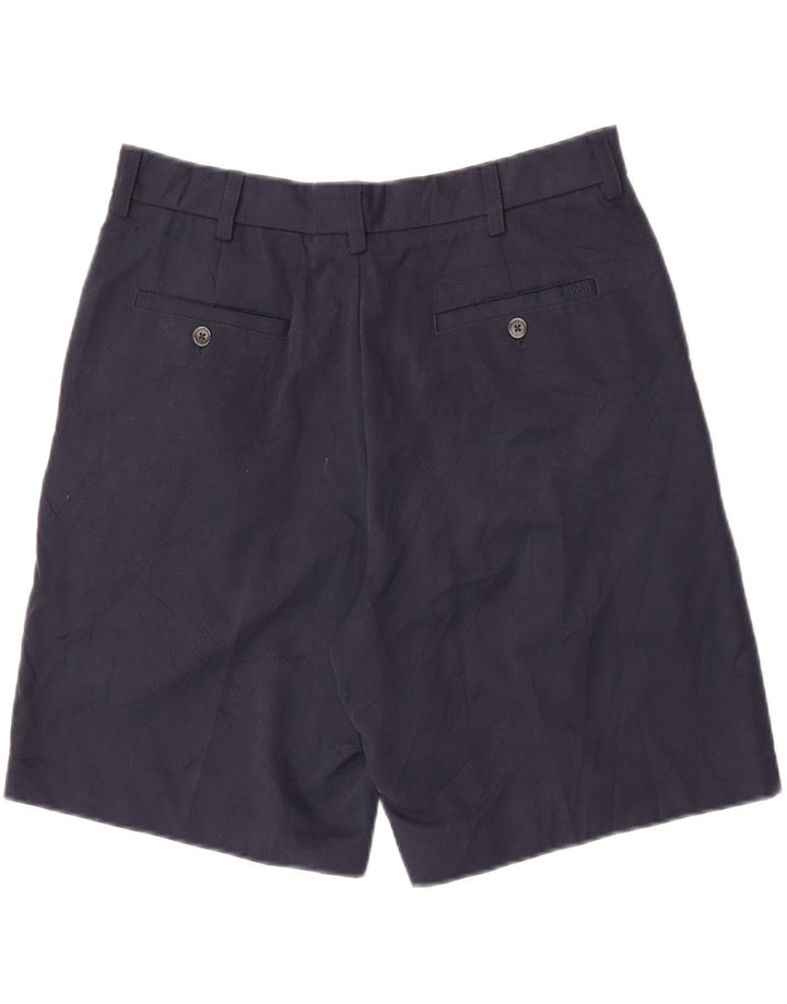 Izod Mens Chino Shorts W34 Grande Poliéster Azul Marinho