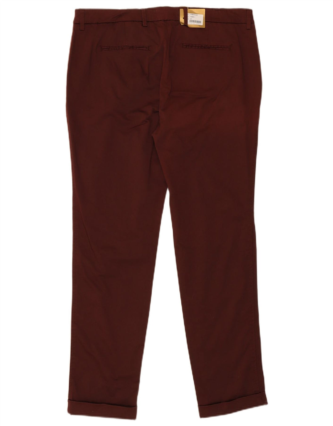 Calça Chino Feminina Slim FAY W31 L29 Algodão Borgonha