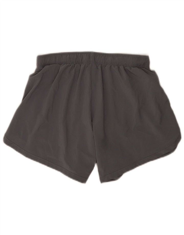 Shorts esportivos femininos Nike Dri Fit UK 8 poliéster cinza pequeno