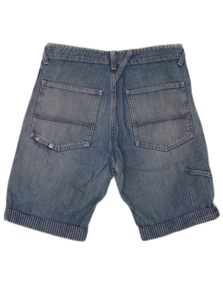 Shorts jeans feminino SISLEY W30 azul médio