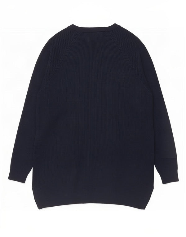 Suéter cardigã aberto feminino Marks & Spencer UK 14 viscose azul marinho médio