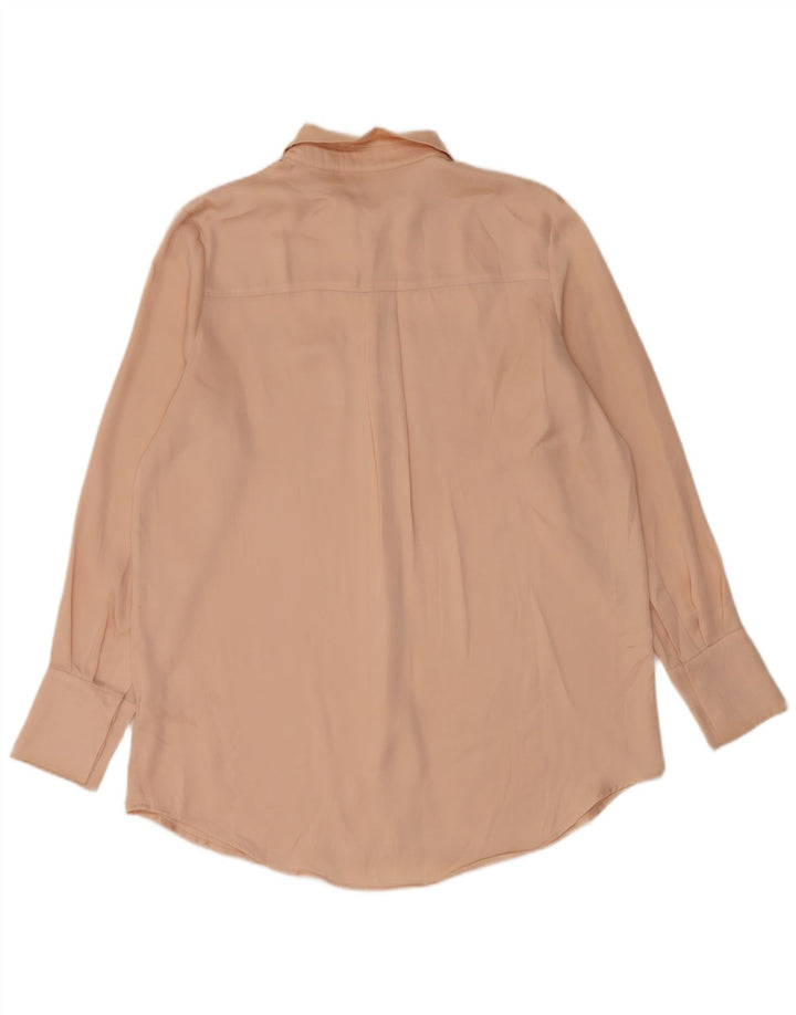Camisa feminina Marks & Spencer Autograph UK 16 grande rosa