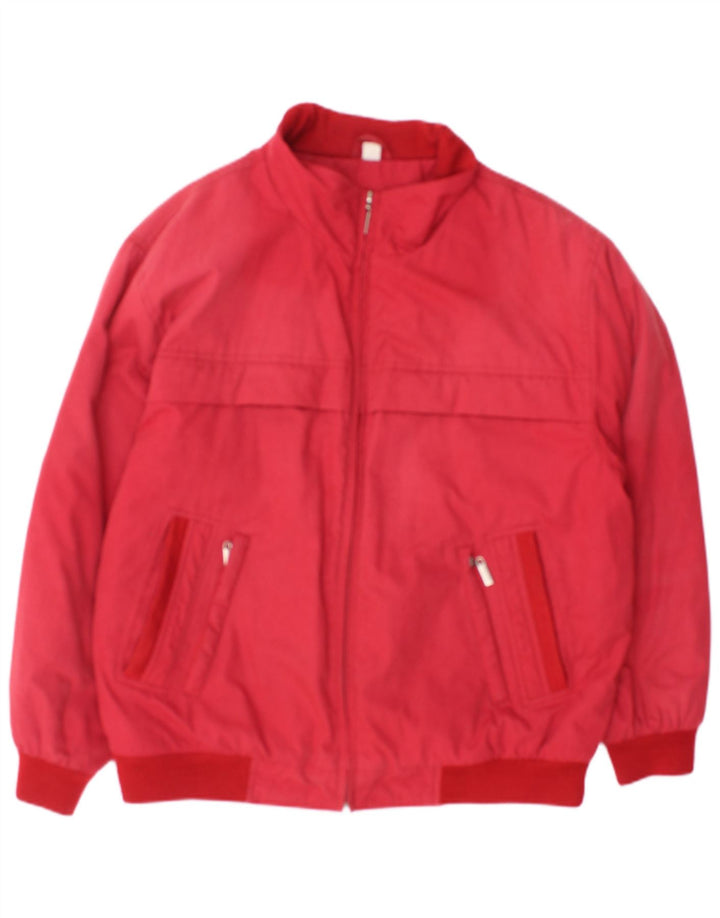 Babista Mens Bomber Jacket UK 40 Grande Poliéster Vermelho