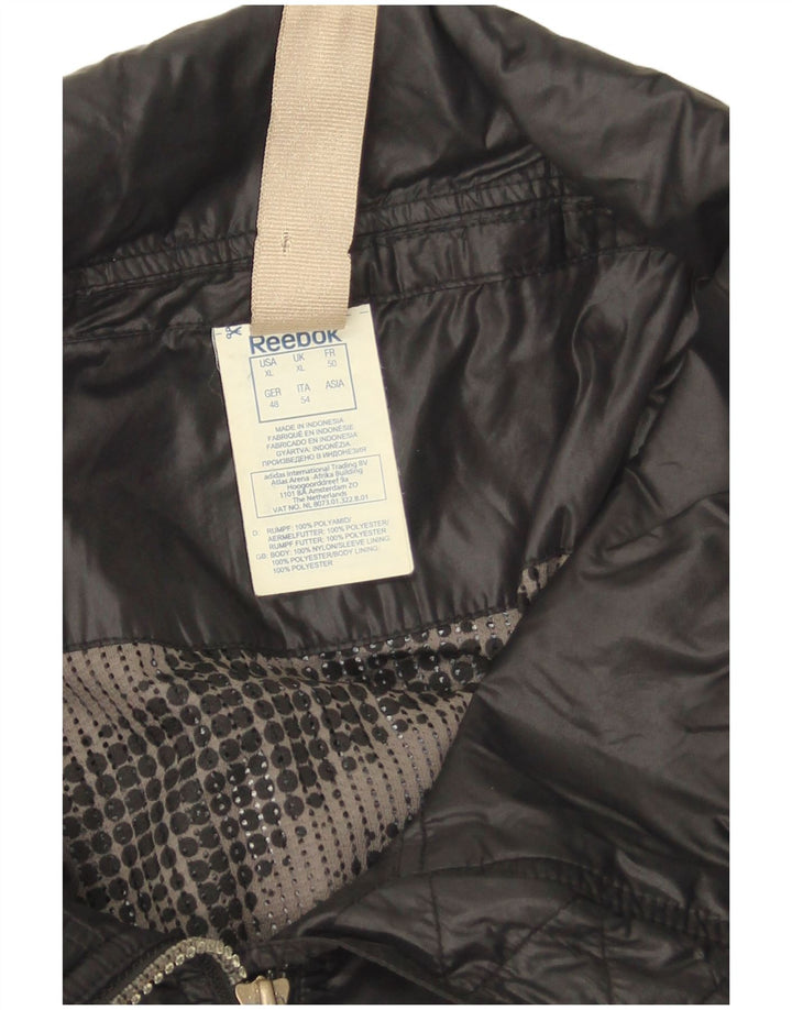 Jaqueta Bomber Reebok Masculina UK 42 XL Preto Nylon