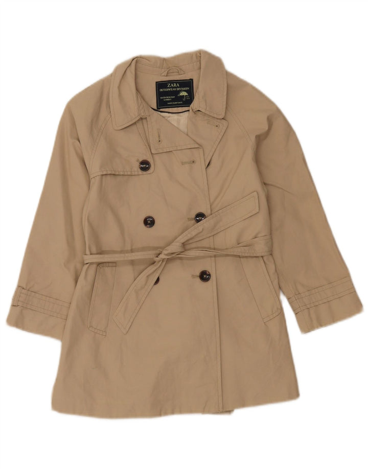 Capa de chuva Zara Girls 7-8 anos algodão bege