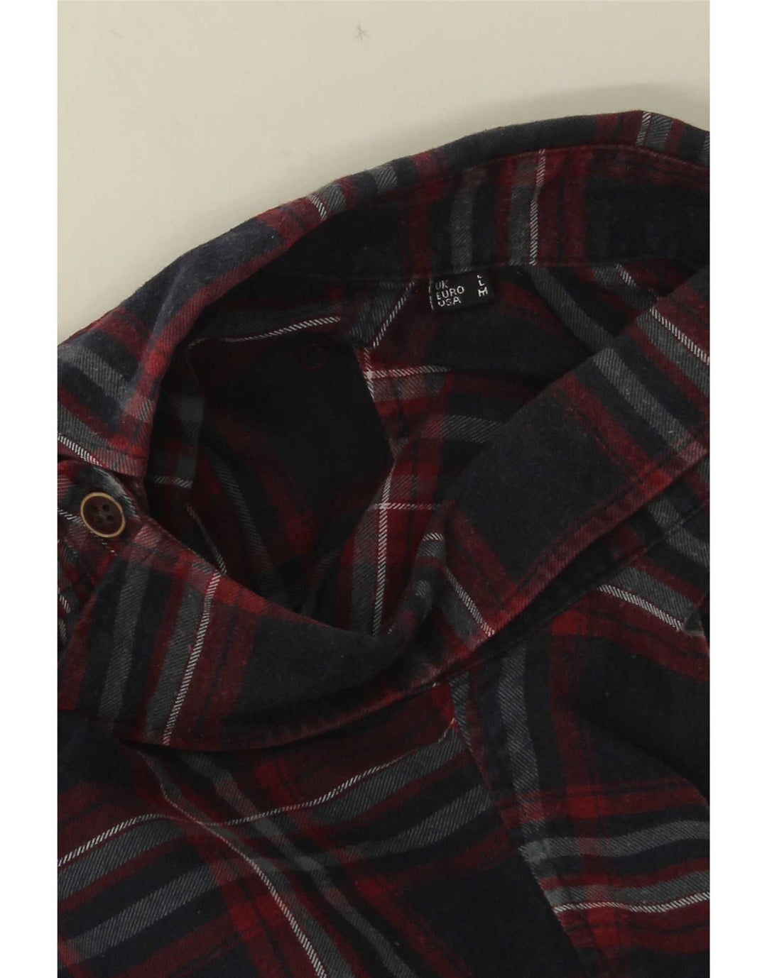 Camisa masculina de flanela Slim Fit Barbour grande algodão xadrez azul marinho