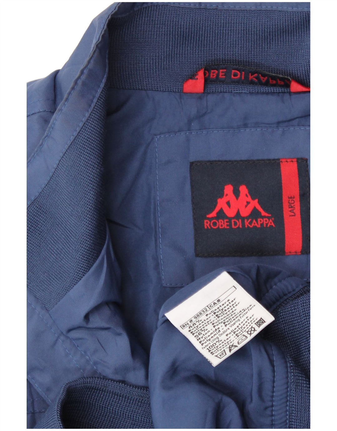 Jaqueta bomber masculina Kappa Italia UK 40 grande poliéster azul marinho