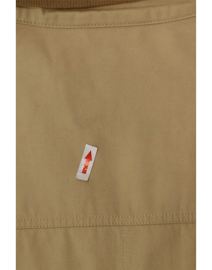 Jaqueta bomber masculina Amerigo Vespucci UK 44 2XL poliéster bege