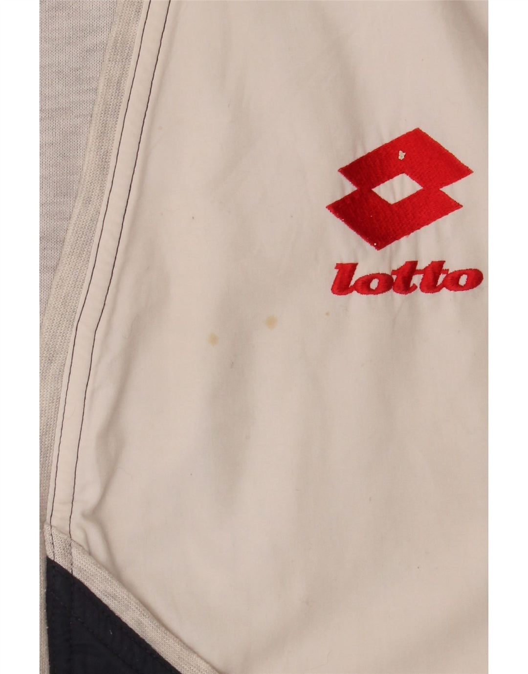 Lotto masculino gráfico sem mangas agasalho jaqueta grande bloco colorido branco