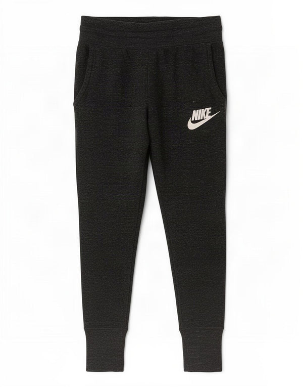 Nike Womens Tracksuit Trousers Joggers UK 6 XS Grey Flecked Cotton