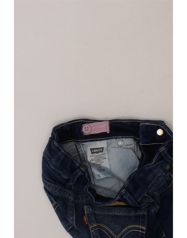 LEVI'S Girls Denim Bermuda Shorts 2-3 Years W20  Navy Blue Cotton Vintage Levi's and Second-Hand Levi's from Messina Hembry 