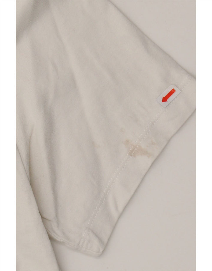 Camiseta gráfica masculina NIKE Top médio branco
