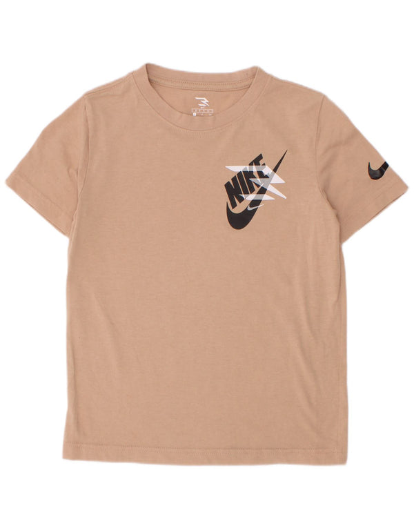 Camiseta Nike Meninos Graphic Top 8-9 Anos Pequeno Bege
