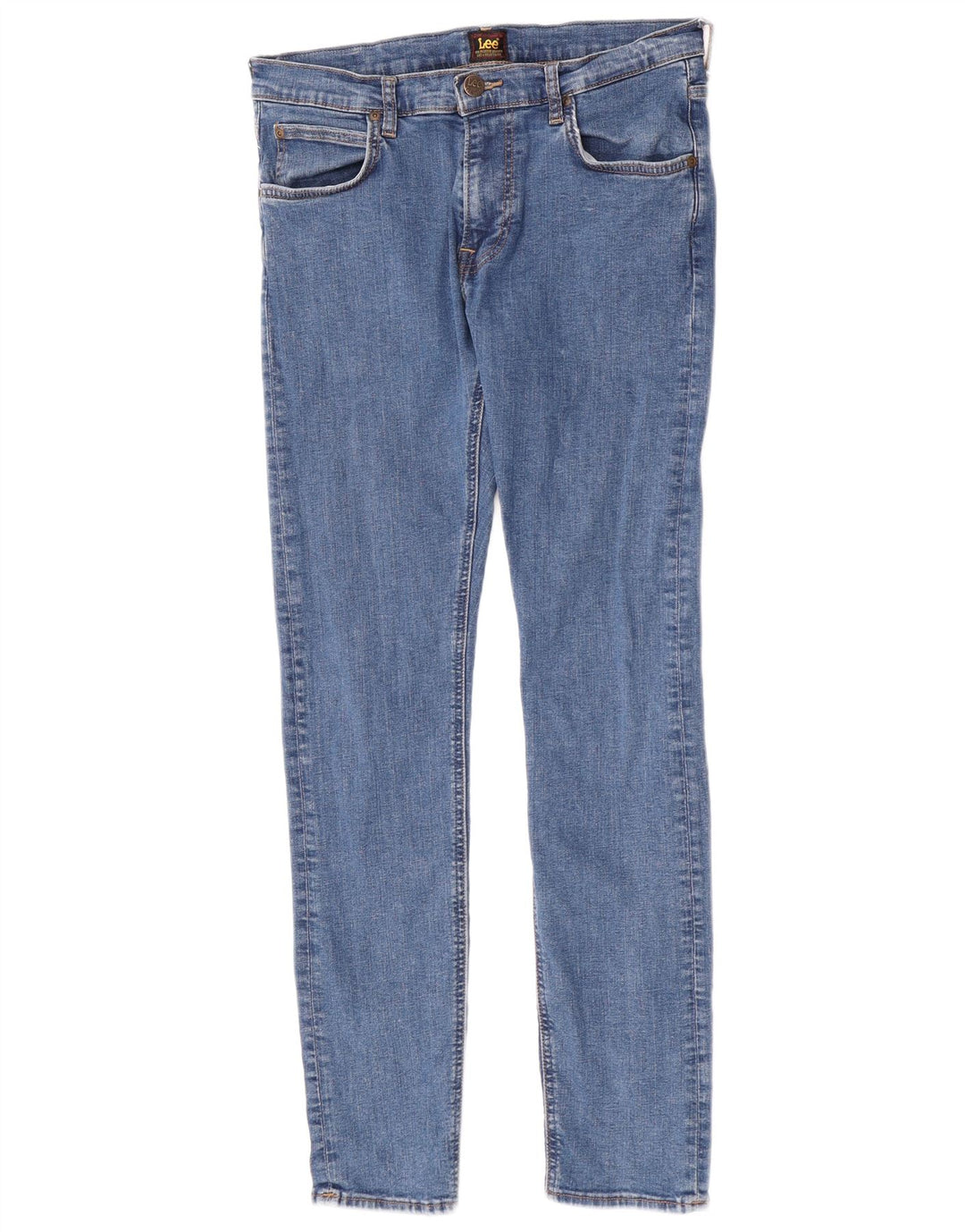 Lee Womens Luke Slim Jeans W31 L32 Azul Algodão