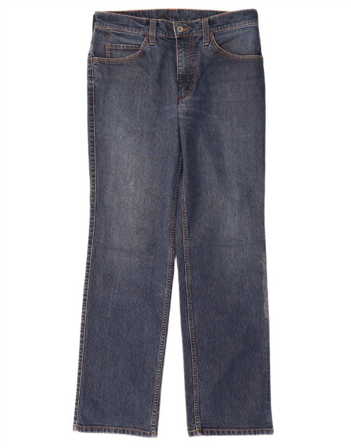 MUSTANG Masculino Texas Straight Jeans W33 L32 Azul Algodão