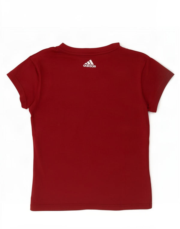 Camiseta Adidas Feminina Graphic Top UK 4/6 XS Marrom Algodão Esportivo