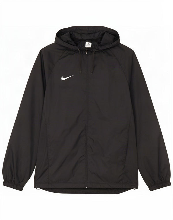 Nike Mens Hooded Graphic Tracksuit Top Jacket Pequeno Preto Nylon Esportes