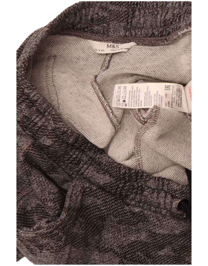 Shorts esportivos masculinos MARKS & SPENCER 13-14 anos cinza camuflado algodão