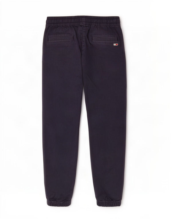 Tommy Hilfiger Mens Joggers Chino Calças Grande W34 L29 Azul Marinho Algodão