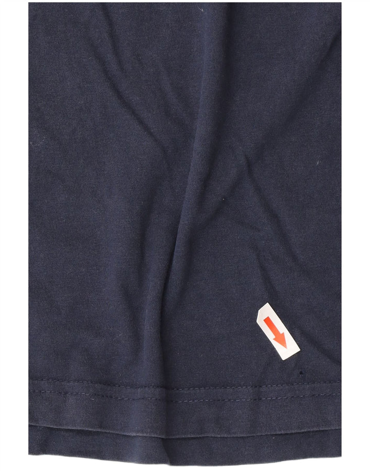 Crew Clothing Mens Top Manga Longa XL Azul Marinho Algodão