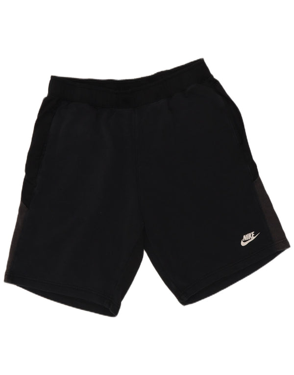 Shorts esportivos masculinos Nike grandes de algodão colorido preto