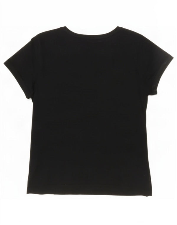 Camiseta feminina Calvin Klein Jeans com estampa gráfica UK 12 algodão azul marinho médio