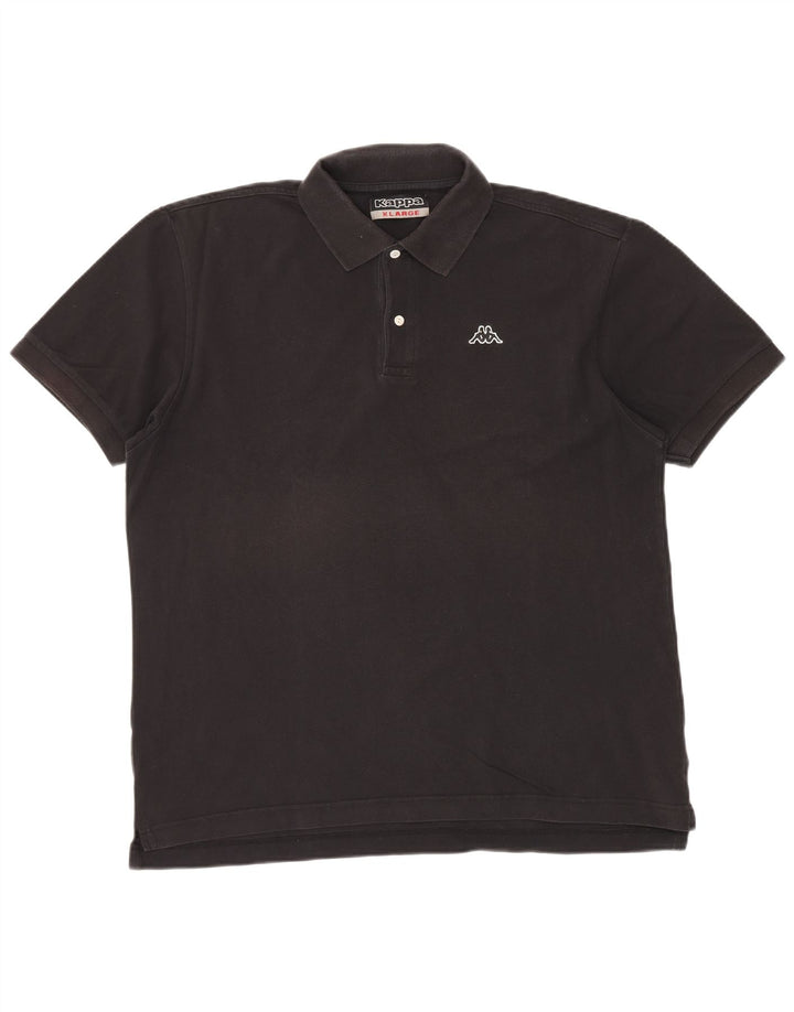 Camisa polo masculina KAPPA XL algodão preto