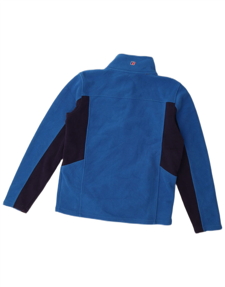 Jaqueta de lã masculina Berghaus 14-15 anos azul poliéster colorblock
