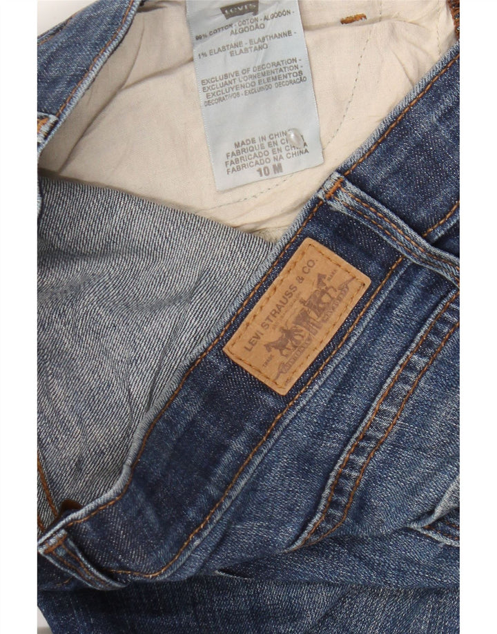 Calça jeans feminina Levi's 525 Bootcut US 10 grande W30 L28 azul algodão