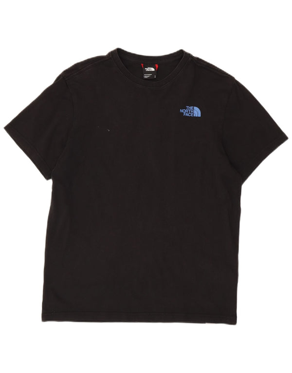 Camiseta gráfica masculina The North Face Top médio algodão preto