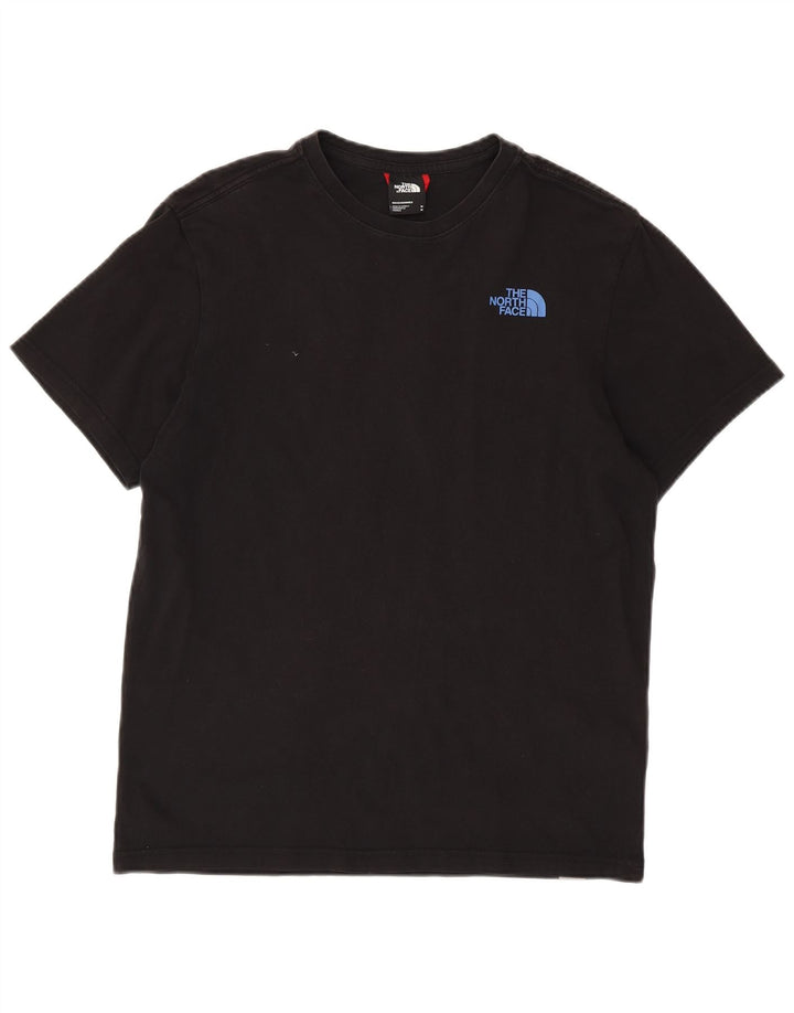 Camiseta gráfica masculina The North Face Top médio algodão preto